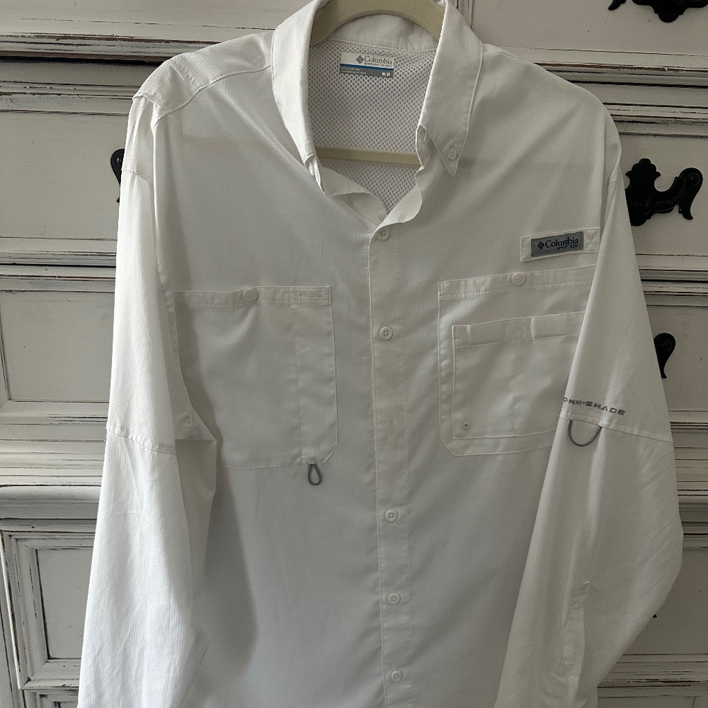 Columbia PFG Omni shade MENS LS sz M